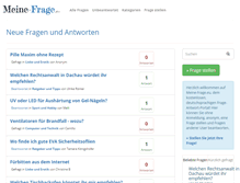 Tablet Screenshot of meine-frage.eu